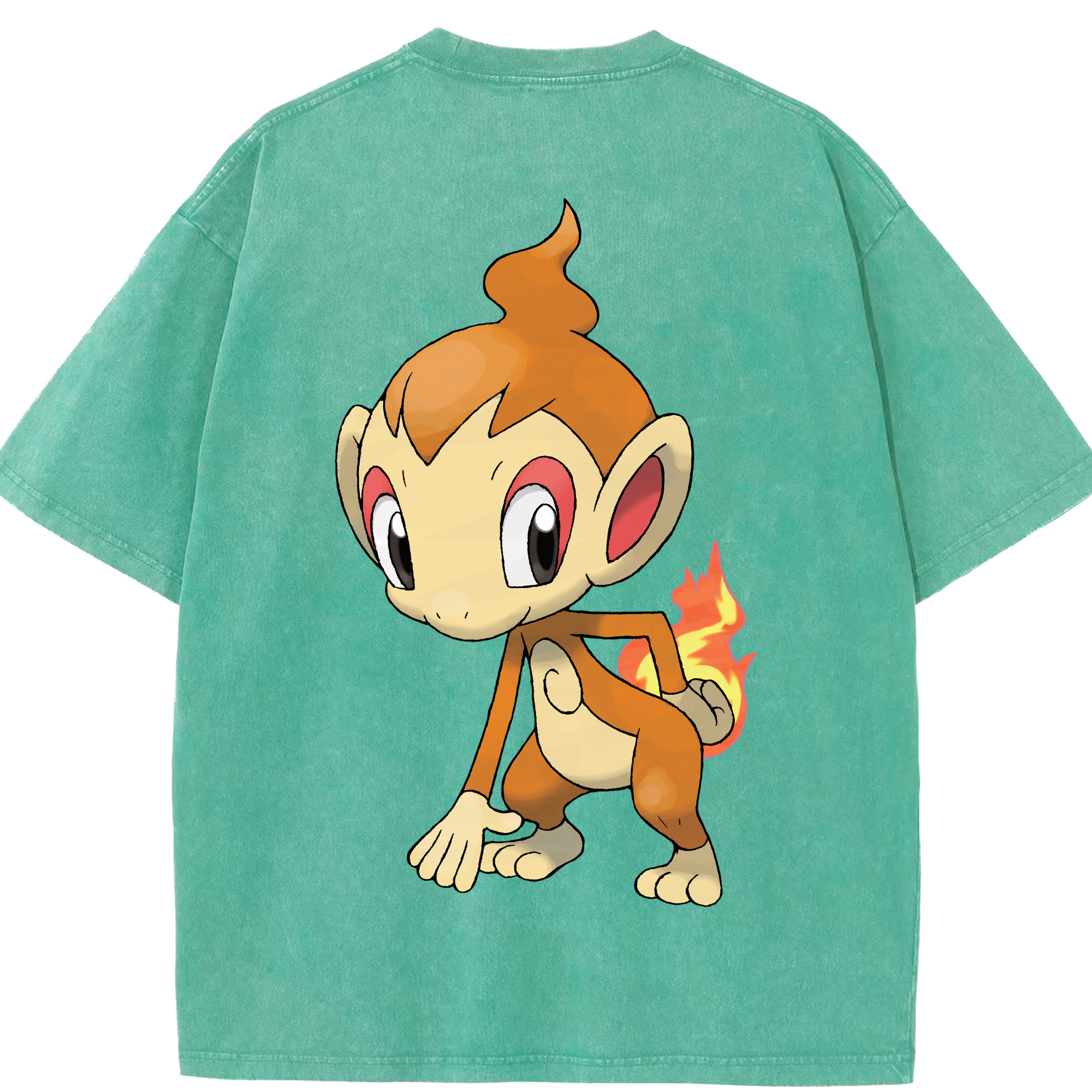 （画像用） ポケットモンスター Pokémon 綿100% ヴィンテージ風 半袖Tシャツ（背面プリント）